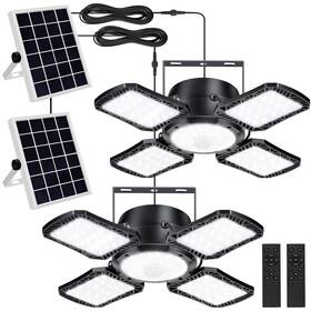 Aqonsie 751300920696 Solar Shed Light Outdoor Indoor 176led Powered Motion Sensor P