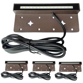Arganol 734059823197 4-pack 7 Inch 4w Led Hardscape Lighting Retaining Wall Lights 12v Ac/dc Low