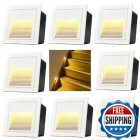 B0fgxgq2tq Arotelicht 120v Indoor Outdoor Step Lights Warm White 3000k Waterproof Recessed