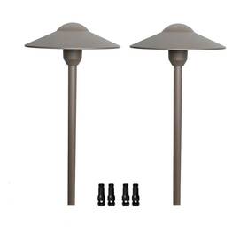 Arrownine 663751340827 Cast Aluminum Low Voltage Outdoor Pathway Light Walkway Landscape Path Lights