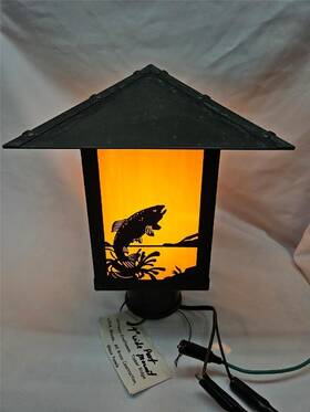 Trp-9trtn-bz Arroyo Craftsman Exterior Post Mount Light Fixture Timber Ridge Trout Usa Made