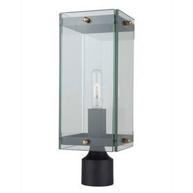 Ac8133bk Artcraft Lighting Ac8133 Bradgate 20 Inch Tall Post Light - Matte Black / Harvest