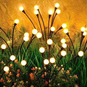 Asmad 445005495490 Solar Lights Outdoor 6-pack 48 Leds Garden Decora