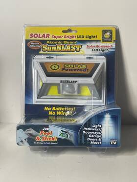 Z23-4418 Atomic Beam Sunblast Motion Activated Solar Powered Led Light By Bulbhead New