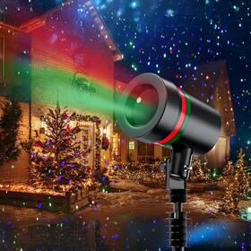 Atupen 355535007167 Laser Christmas Projector Lights Outdoor Black - 2 Colors Red Green