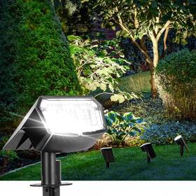 Ip65 Auderwin 8795 Solar Spot Lights Outdoor Waterproof 4 Pack 63 Led 3 Lighting Modes Spotli