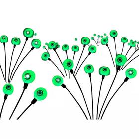 Augbeer 313095410402 12 Led Solar Halloween Lights With Swaying Eyeball Design And Waterproof For Out