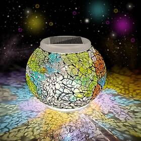 B092jkvc4d Aukora Solar Glass Ball Garden Lights Multi-colored Waterproof Outdoor Lanterns