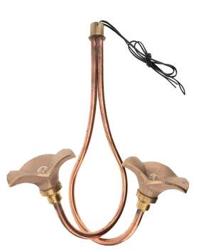 Fl5dbl Aurora Auroralight Amaryllis 2 Lamp Path Light Metal Copper Landscape Commercial