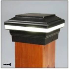 Rla704mb Aurora Saturn Anello Flat Post Cap Matte Black /textured Low Voltage Lighting