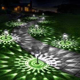 Auveri-01 Auveri 700937291464 10 Pack Ultra Bright Solar Lights Outdoor Waterproof From Dusk To Dawn Up