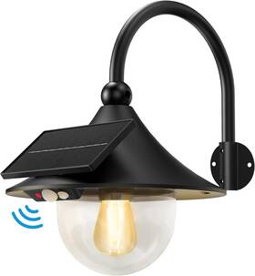 Auzev 445036690697 Solar Lantern Lights Outdoor Retro Barn Light With 3 Lighting Modes