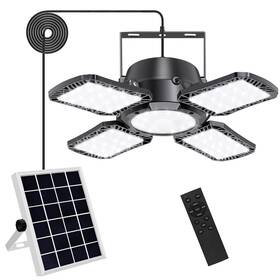 Au-sl-176led-003 Auzev Solar Shed Light Indoor Outdoor Upgrade 176 Led 4 And 1 Heads Powered M