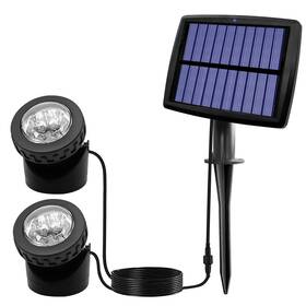 Aveki 886353620023 Solar Pond Spotlights 2 In 1 12 Led Underwater Lights With Dual