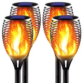 Awethone 192132865098 Solar Torch Light With Flickering Flame Large Size Ultra-bright Outdoo