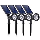 B01b3wvtto Victsing Pack Solar Spotlights Waterproof Adjustable Led Landscape 061069188764