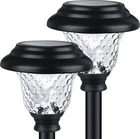Balhvit 445051160168 Glass Solar Lights Outdoor Waterproof 2 Pack Super Bright Pathway