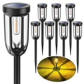Wsl-8p Barleit Solar Pathway Lights 8 Pack Outdoor Waterproof Ip65 Bright Aut