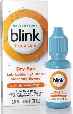 Em1664595 Bausch & Lomb Inc. Blink Eye Drops For Dry Eyes Triple Care Lubricant Instantly