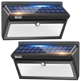 Baxia Technology 613869822470 Solar Lights Outdoor Waterproof 100 Led Motion Sensor