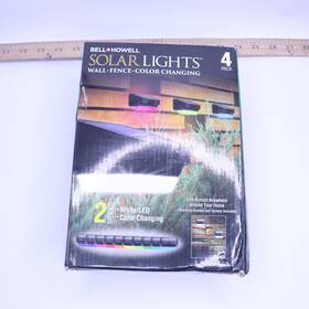 Bell And Howell 080313085765 4-pk Color Changing Solar Fence Lights