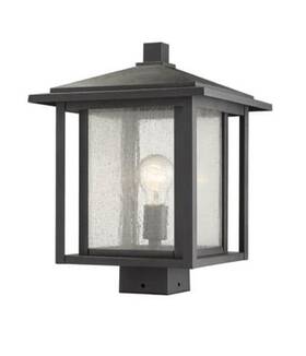 Zpl15192bk Bellevue Zpl15192 Emil 15 Inch Tall Outdoor Single Head Post Light - Black