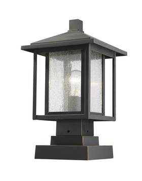 Zpl27642orb Bellevue Zpl27642 Cleombrotus 9 Inch Tall Pier Mount Post Light - Bronze