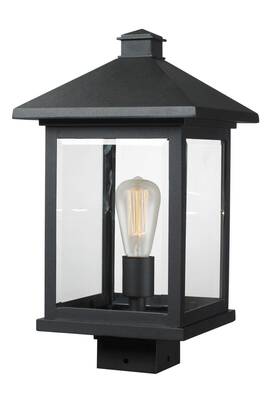 Zpl41403bk Bellevue Zpl41403 Bennie 17 Inch Tall Outdoor Single Head Post Light - Black