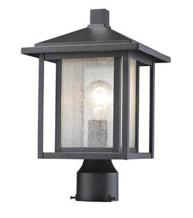 Zpl77665bk Bellevue Zpl77665 Emil 15 Inch Tall Outdoor Single Head Post Light - Black