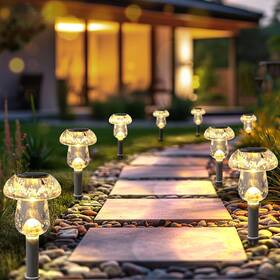 Mu005 Benany Solar Lights Outdoor 16 Pack Pathway Powered Led Mu