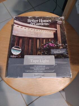 Better Homes And Gardens 920978713266 New Warm White Led Tape Light 16.4 Foot Out Door