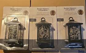 Bh12669775008 Better Homes And Gardens 3 Led Night Lights Twinkle Lantern Modes