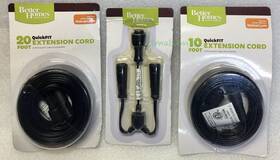 Bh17-092-099-27 Better Homes & Gardens And New 20 10 Foot Quickfit Extension Cord 3-way Connector