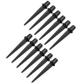 Qy20240316-0502 Biaungdo 12 Pcs Ground Spike 8.25 Inch Black Reinforced Plastic Spikes