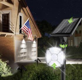 Ls-l-001 Bitpott Solar Spot Light Outdoor Waterproof Ip67 36 Led 3 Lighting Modes Flood