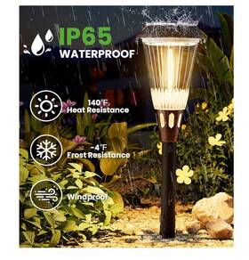 Pw-t-006 Bitpott Bright Solar Lights Outdoor 2 Pack Pathway Waterproof