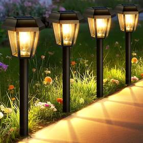 B-wsxdc01 Blansong 8-pack Solar Pathway Lights Outdoor Waterproof 3000k Led Filament Yard Light