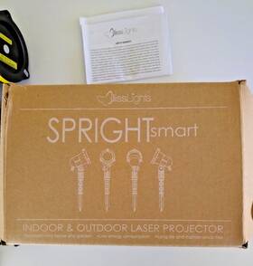 H203781 Blisslights Spright Smart Outdoor/indoor Static Firefly Laser Light With Timer Vgc