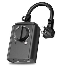 U218lx Bn-link Outdoor Light Timer With Dusk To Dawn Sensor Weatherproof Dual Grounded