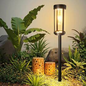 Tpl027 Bonlion Bright Solar Pathway Lights Outdoor 2 Pack Upgraded Powered Garden
