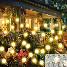 Bossern 313115691651 Solar Firefly Garden Lights 8 Pack Waterproof Swaying Led Decor