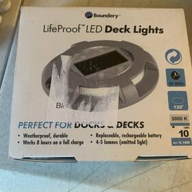 76968-boundery Boundery 792436769681 Lifeproof Weatherproof Led Solar Deck Lights With Sensor Wyz