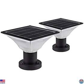 B07tft6xds Brand Fooyancho Solar Post Cap Lights - Dusk To Dawn Auto On/off Fits Most Posts Set Of 2