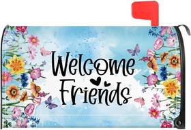 Fmc001 Brand Touner Welcome Friends Mailbox Covers Summer Wildflowers Magnetic Letter
