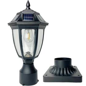 0crbddpn Branded Solar Post Lights Dusk To Dawn Lamp Light With Pier Mount Base