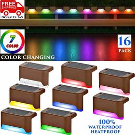 Branded 313103650639 16 Pack Solar Pool Side Color Changing Led Lights Swimming Stairs Deck Yard