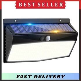 Branded 445034738766 Solar Motion Sensor Lights 368 Led Outdoor Waterproof Security Wall Light