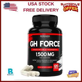 Dn-ghforce-120ct Branded Hgh Supplements For Men And Women 120 Count 1500mg Support Muscle Growth Healt