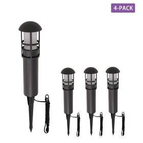 Ljc-gplm-03271-11 Branded 3w Bronze Low Voltage Integrated Led Landscape Light Kit Weatherproof 4-pack