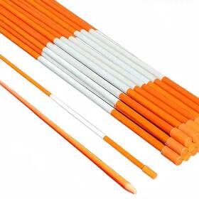 Sm143o25 Branded Driveway Markers Reflective Poles 36in 24 Pack Fiberglass Snow Plow Guide